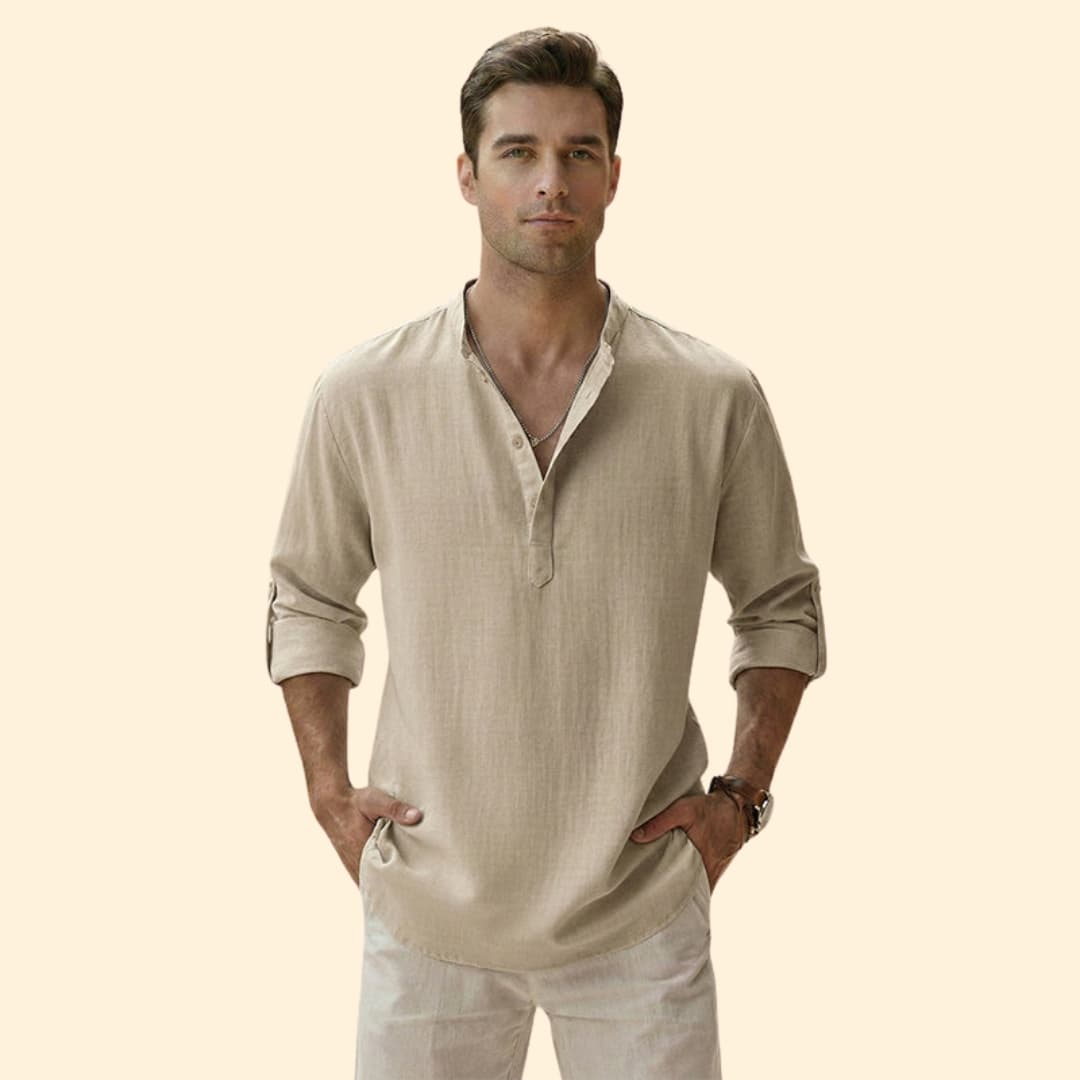 Men's Casual Shirt with Long Sleeves