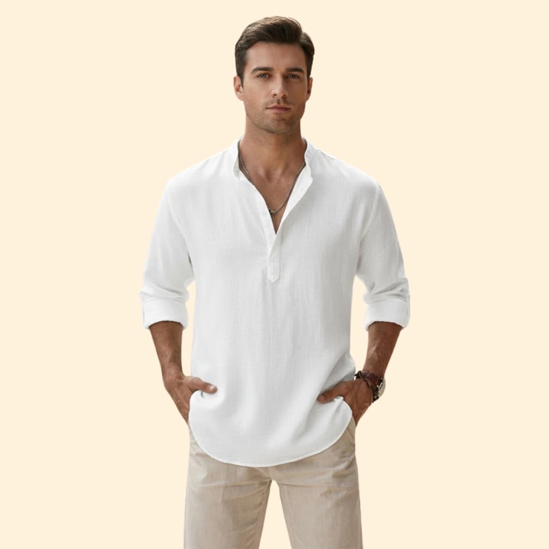 Men's Casual Shirt with Long Sleeves