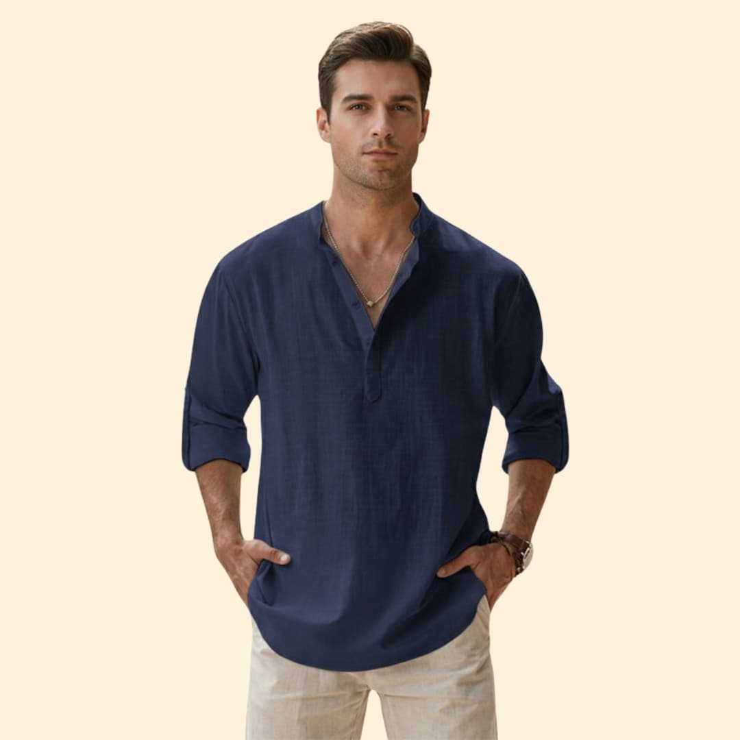 Men's Casual Shirt with Long Sleeves