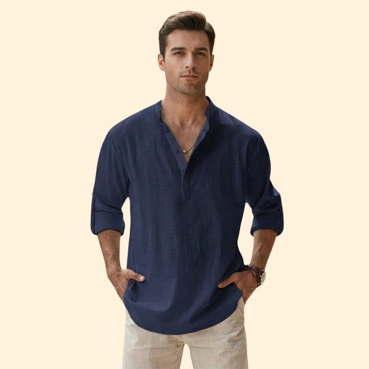 Men's Casual Shirt with Long Sleeves