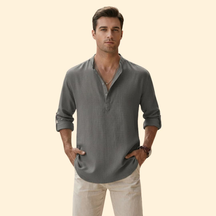 Men's Casual Shirt with Long Sleeves