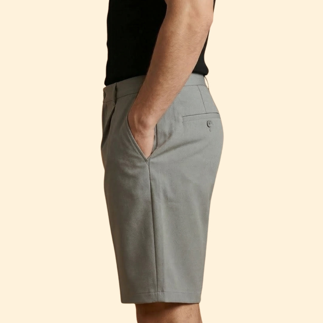 Men’s Casual Shorts with Belted Waist