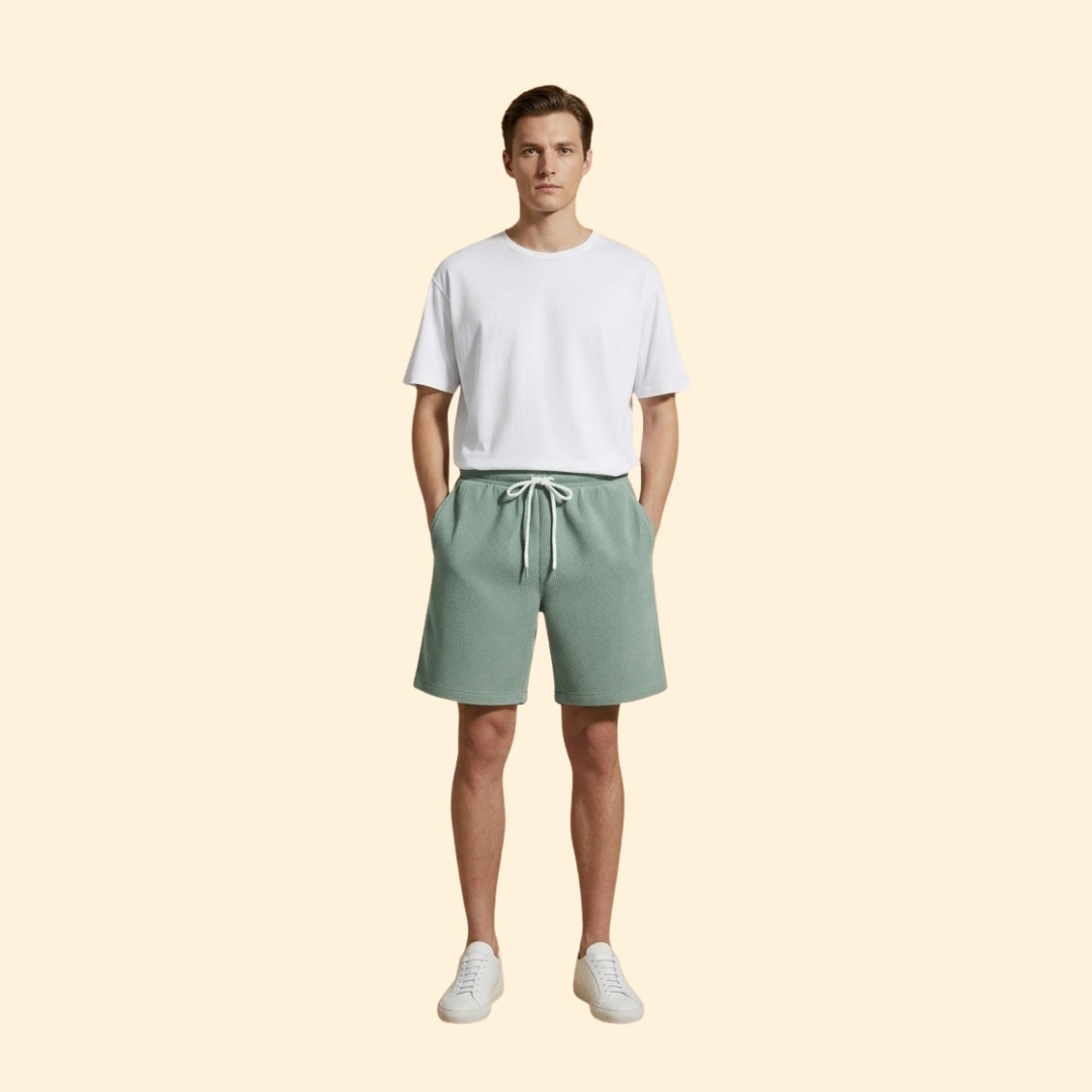 Men's Casual Shorts with Elastic Waist