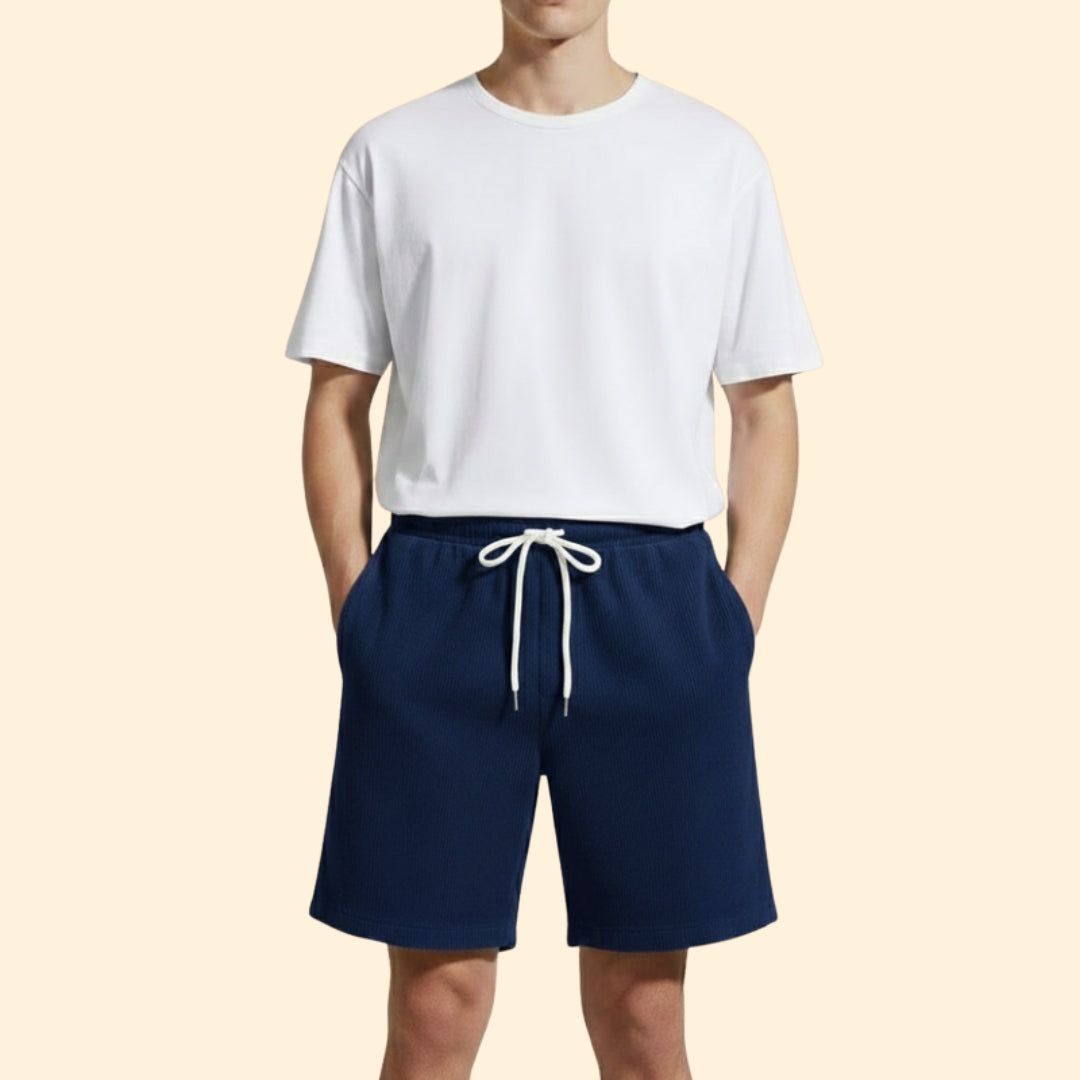 Men's Casual Shorts with Elastic Waist