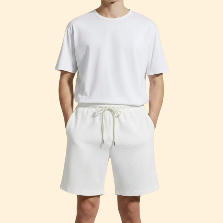 Men's Casual Shorts with Elastic Waist