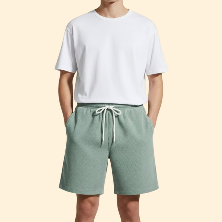 Men's Casual Shorts with Elastic Waist