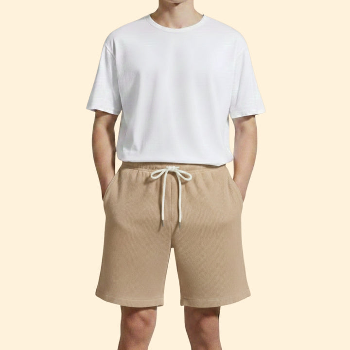 Men's Casual Shorts with Elastic Waist