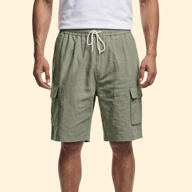 Men's Casual Shorts with Elastic Waistband