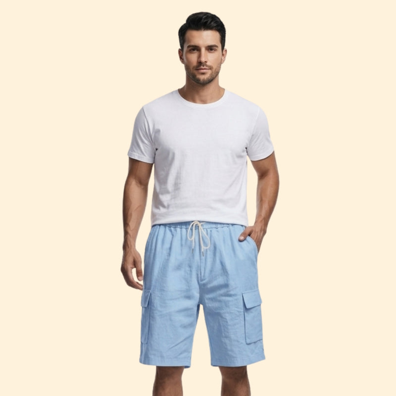 Men's Casual Shorts with Elastic Waistband