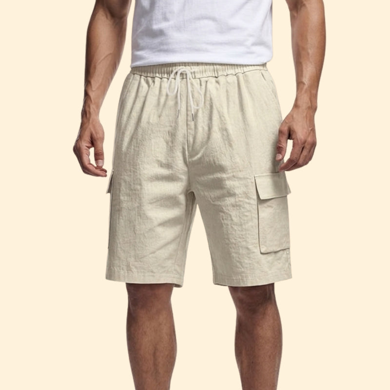 Men's Casual Shorts with Elastic Waistband