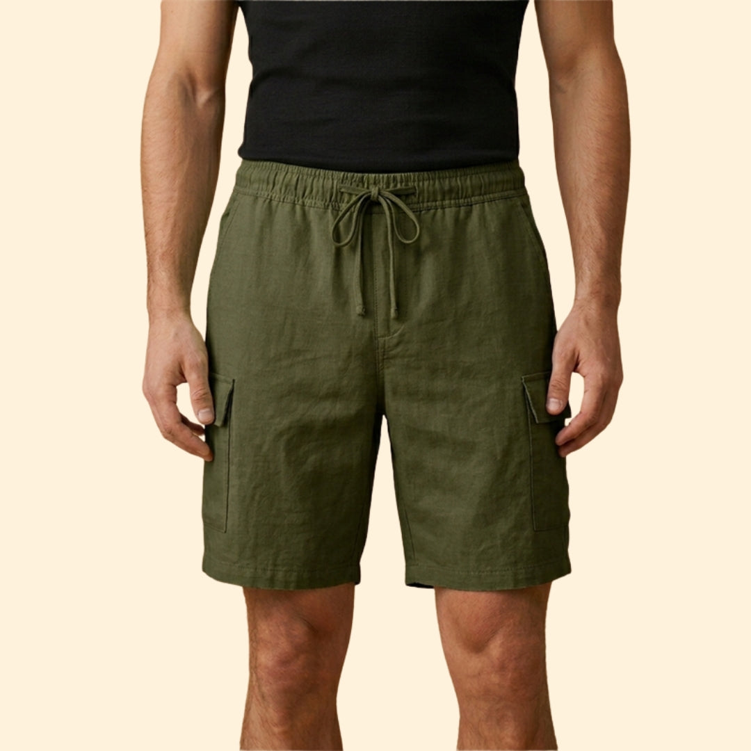 Men's Casual Shorts with Side Cargo Pockets