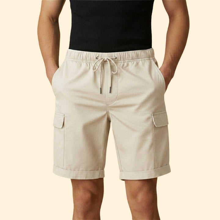 Men's Casual Shorts with Side Cargo Pockets