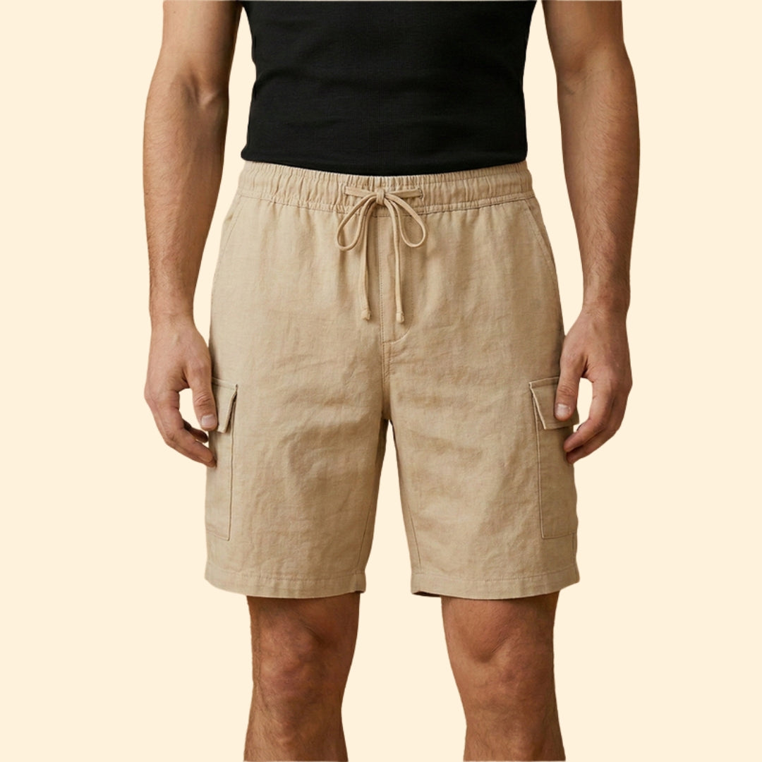 Men's Casual Shorts with Side Cargo Pockets