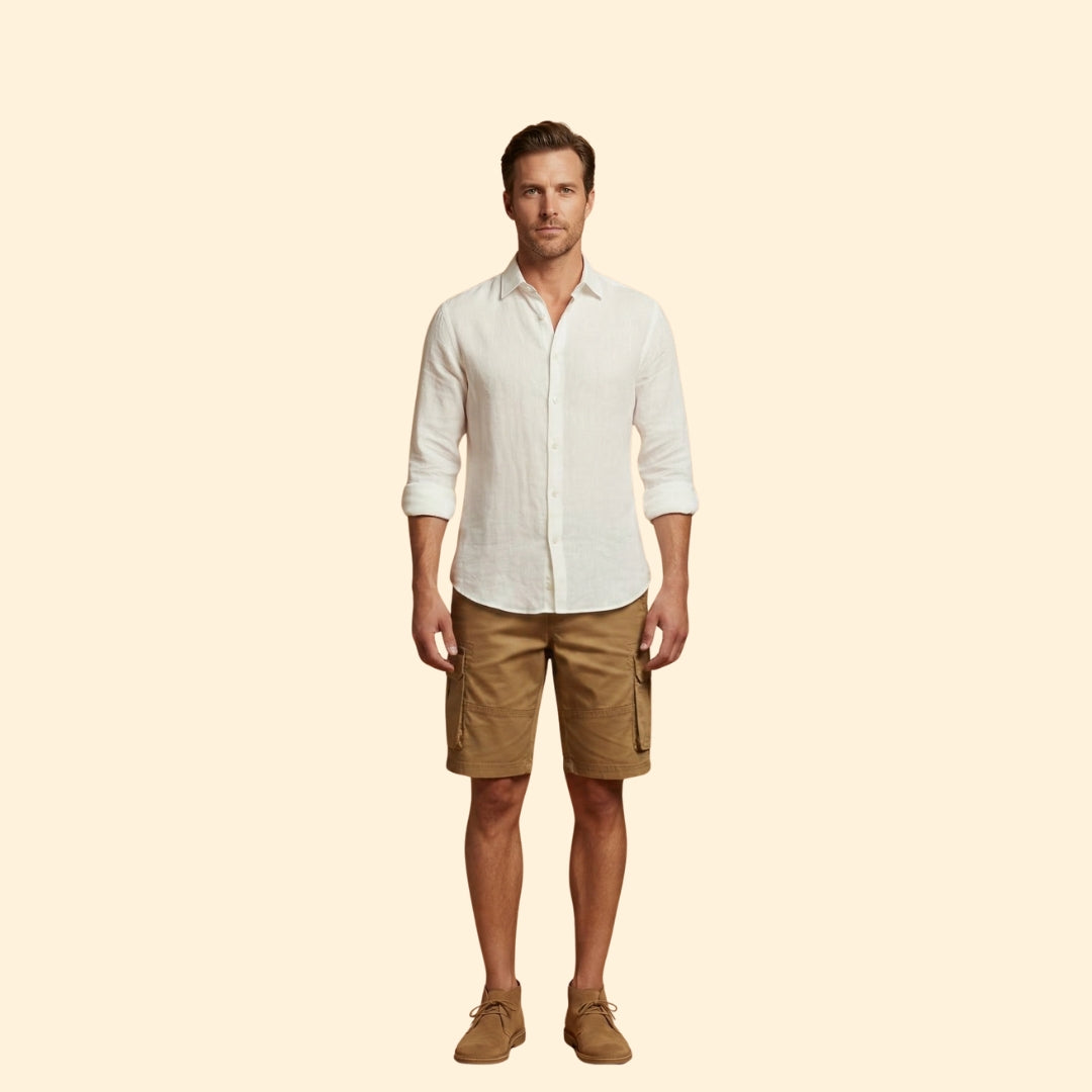 Men’s Casual Shorts with Side Cargo Pockets