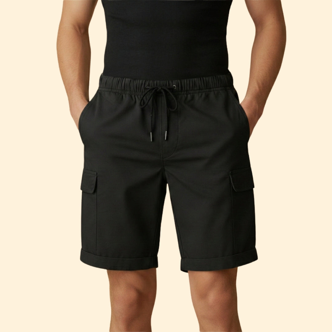 Men's Casual Shorts with Side Cargo Pockets