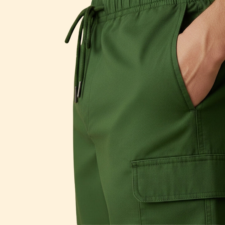 Men's Casual Shorts with Side Cargo Pockets