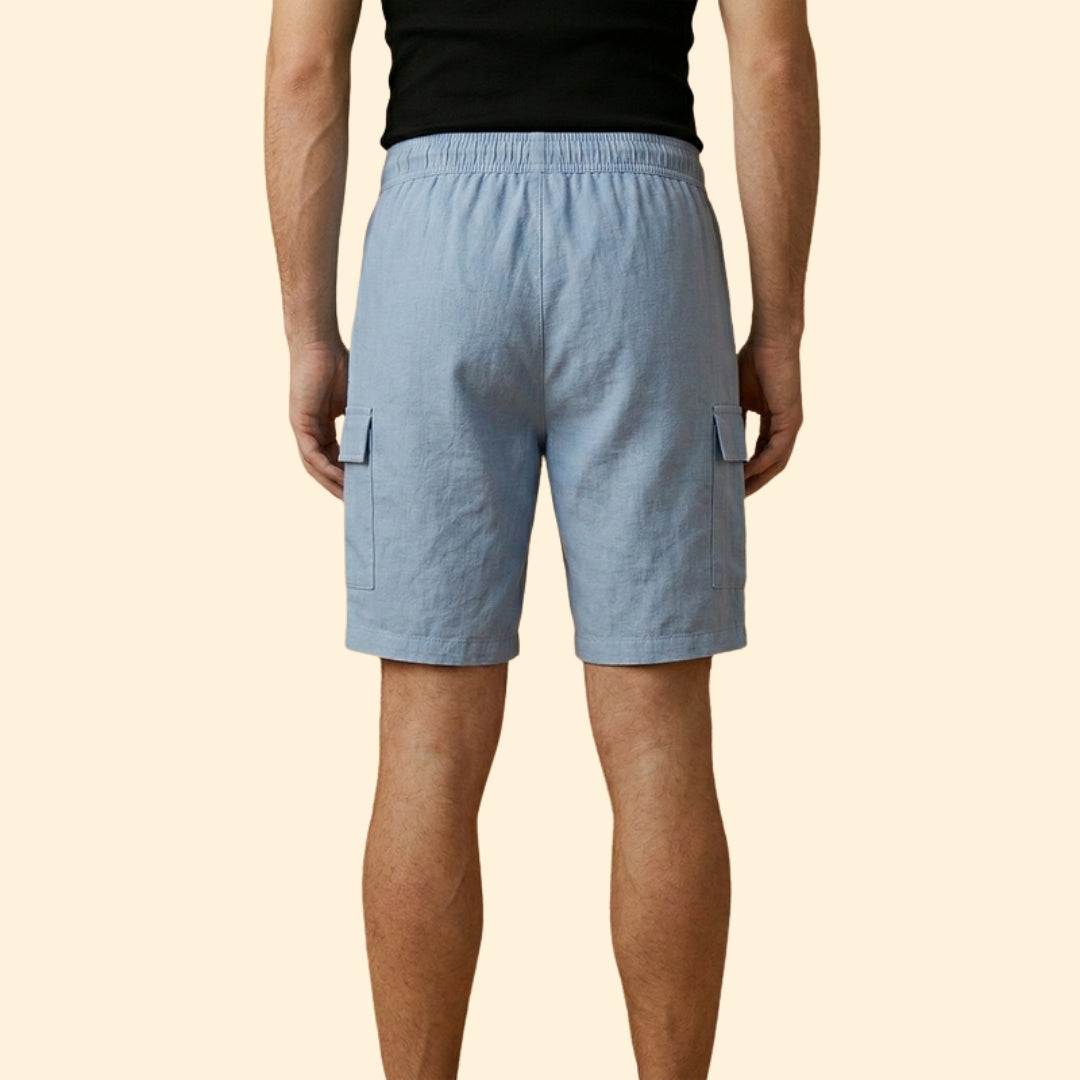Men's Casual Shorts with Side Cargo Pockets