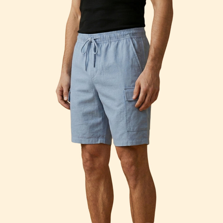 Men's Casual Shorts with Side Cargo Pockets