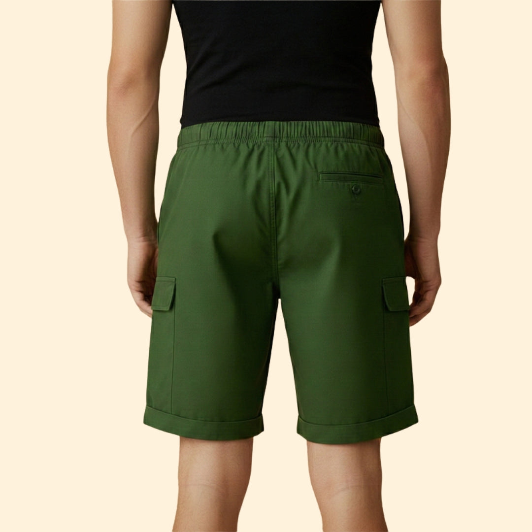 Men's Casual Shorts with Side Cargo Pockets
