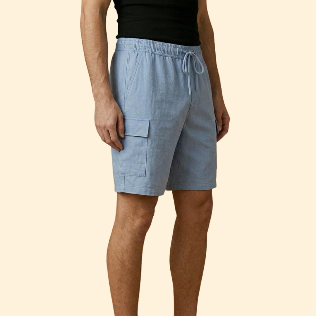 Men's Casual Shorts with Side Cargo Pockets