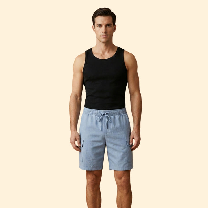 Men's Casual Shorts with Side Cargo Pockets