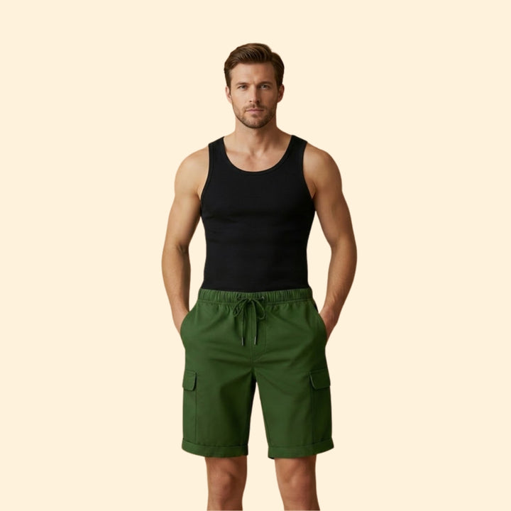 Men's Casual Shorts with Side Cargo Pockets