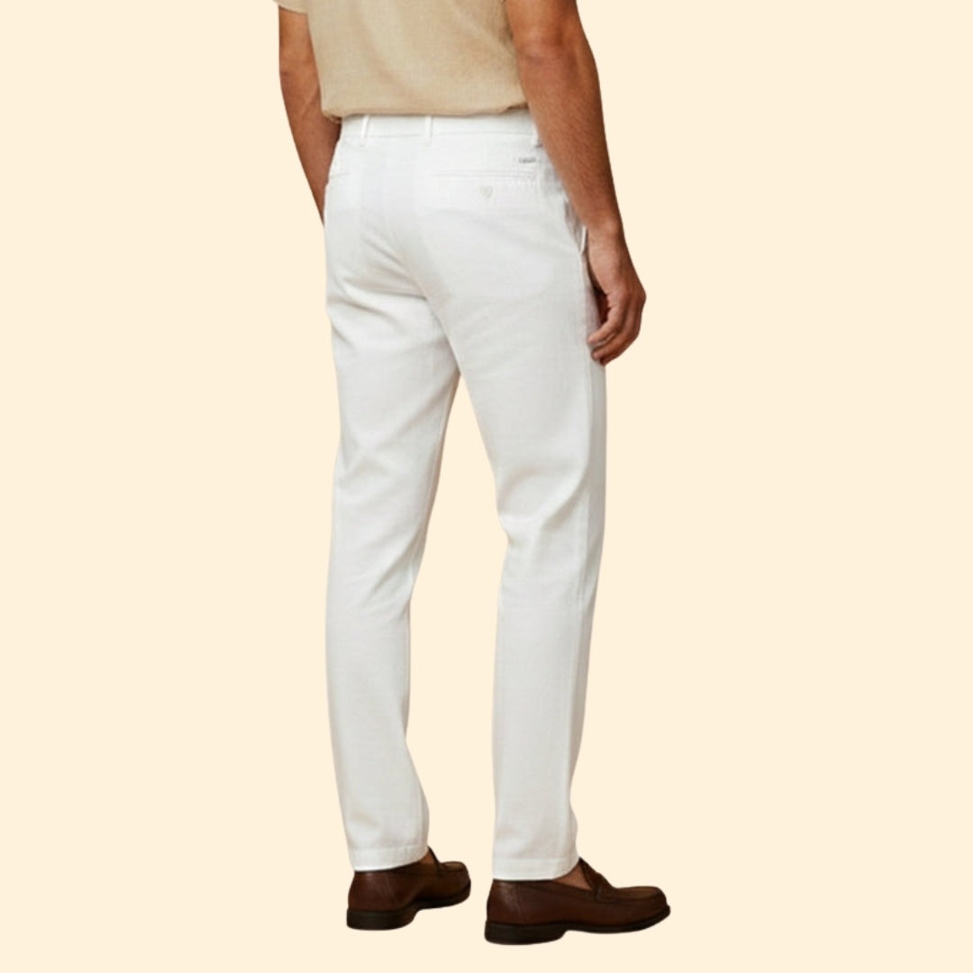 Men’s Casual Summer Trousers with Elastic Waist