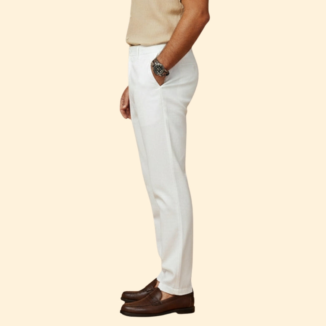 Men’s Casual Summer Trousers with Elastic Waist