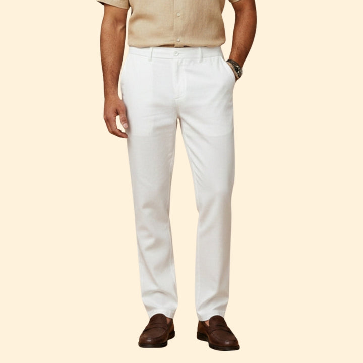 Men’s Casual Summer Trousers with Elastic Waist