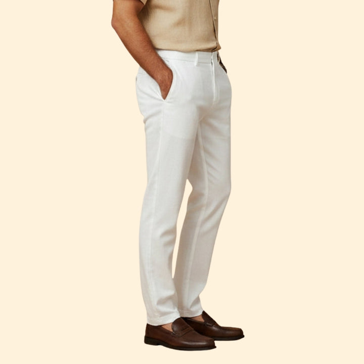 Men’s Casual Summer Trousers with Elastic Waist
