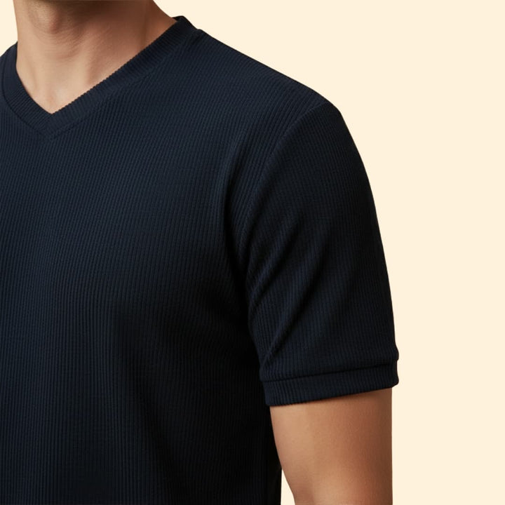 Men’s Casual T-Shirt with V-neck