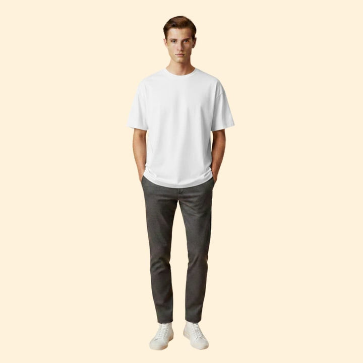 Men’s Casual T-shirt with Boxy Cut