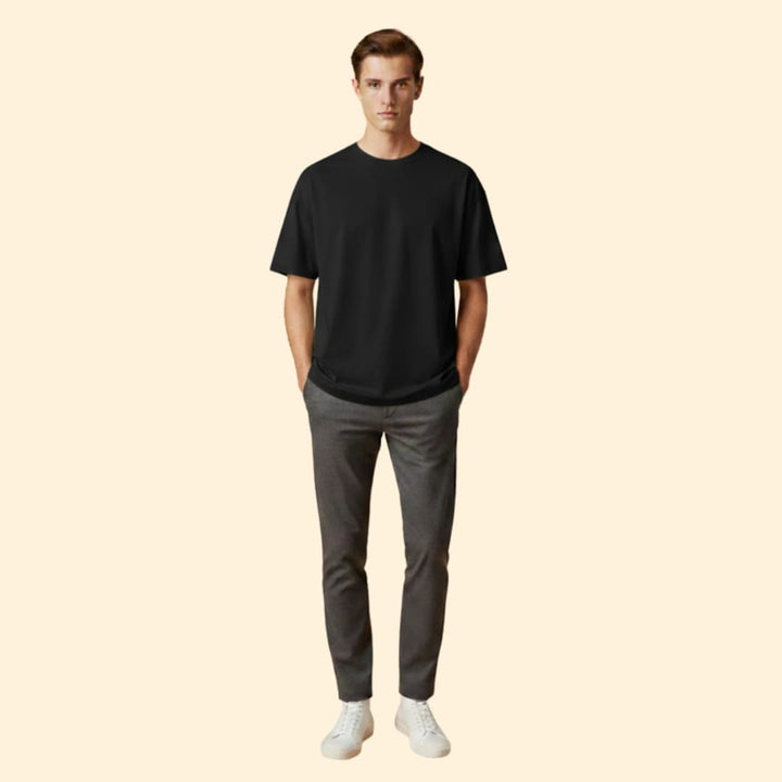 Men’s Casual T-shirt with Boxy Cut