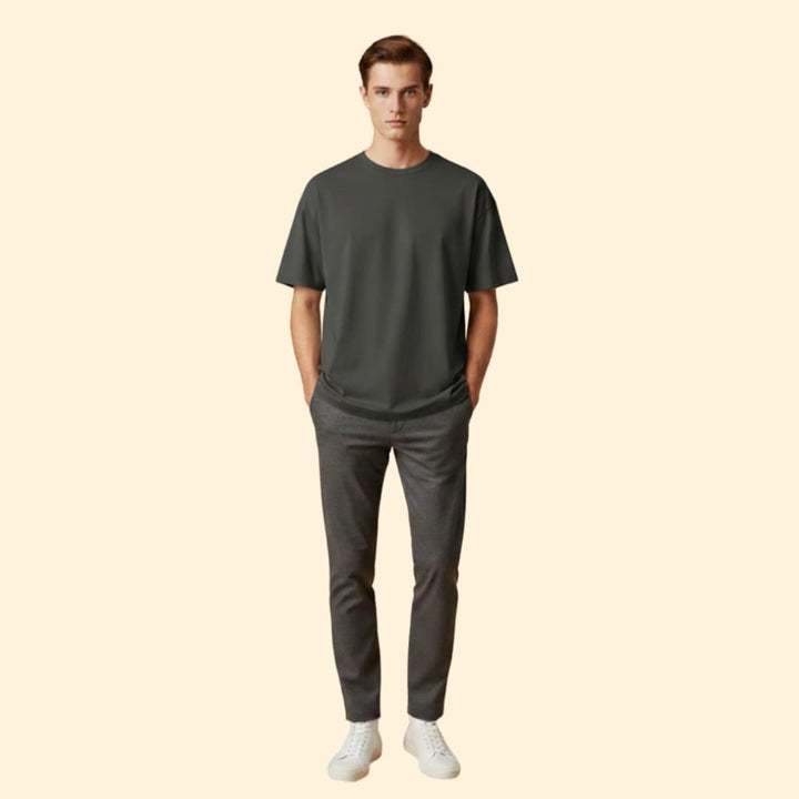 Men’s Casual T-shirt with Boxy Cut