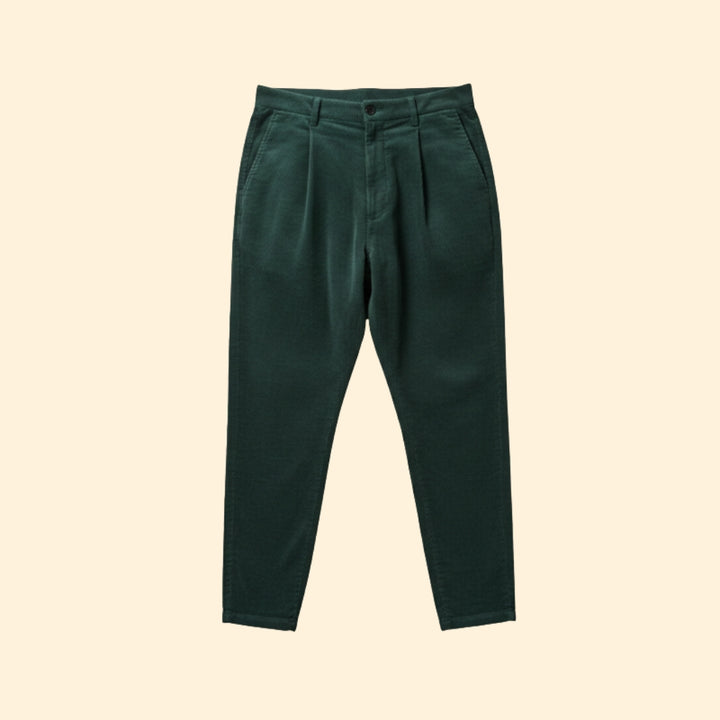 Men’s Casual Trousers with Corduroy Texture
