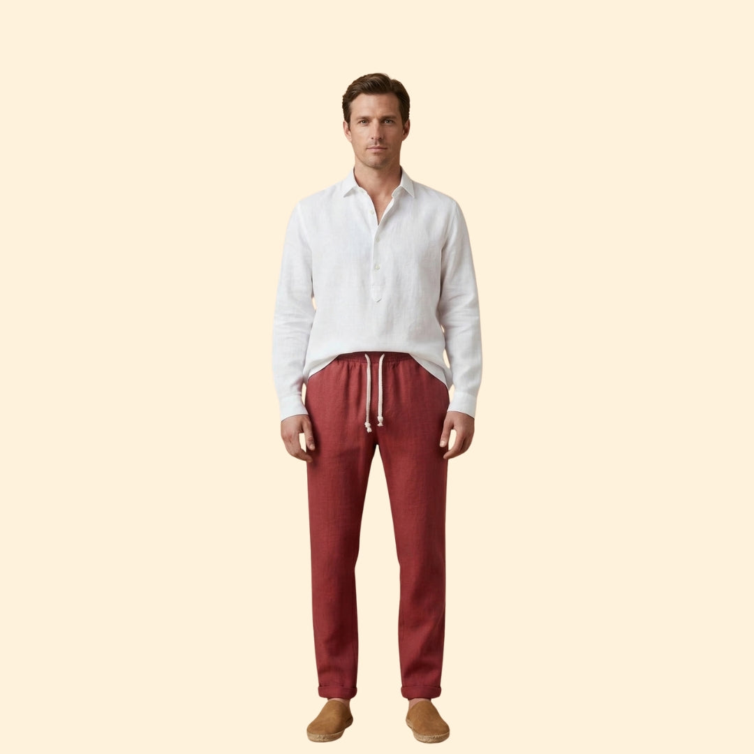 Men’s Casual Trousers with Elastic Waistband