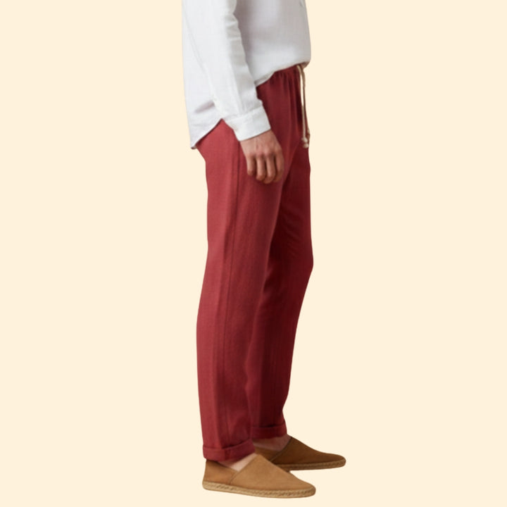 Men’s Casual Trousers with Elastic Waistband