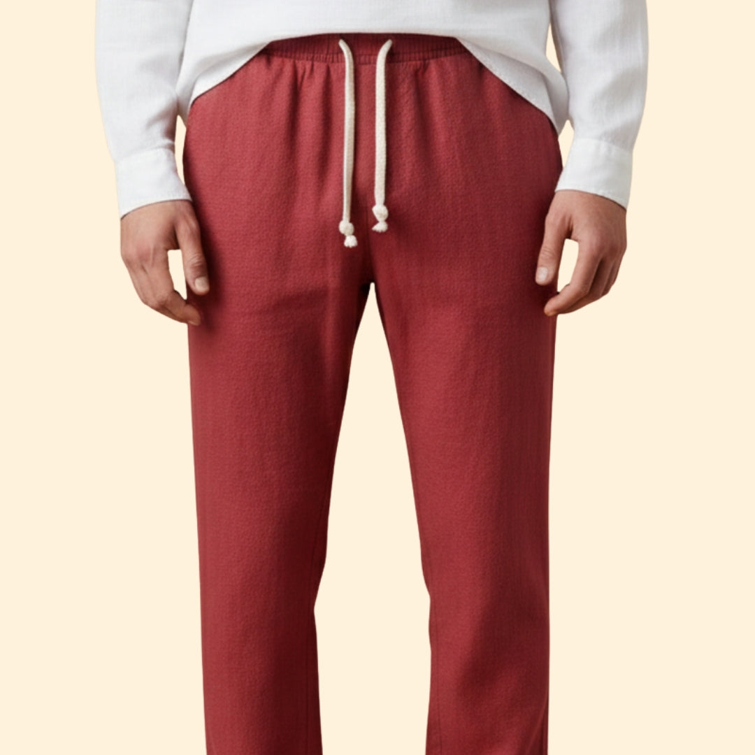 Men’s Casual Trousers with Elastic Waistband
