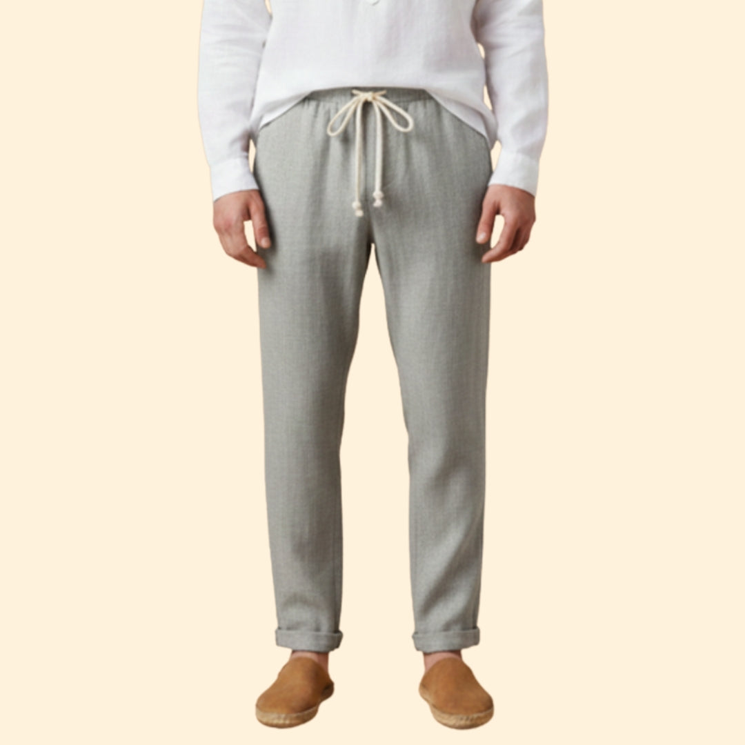 Men’s Casual Trousers with Elastic Waistband