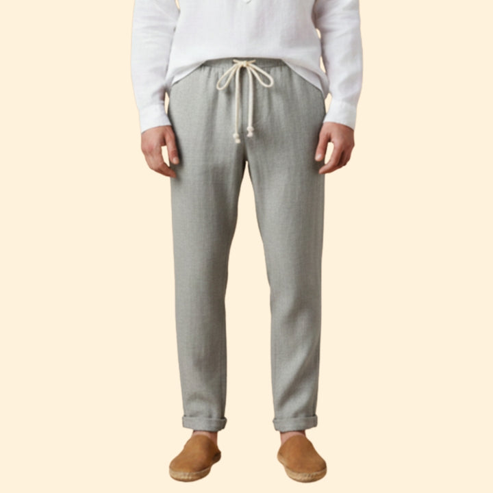 Men’s Casual Trousers with Elastic Waistband