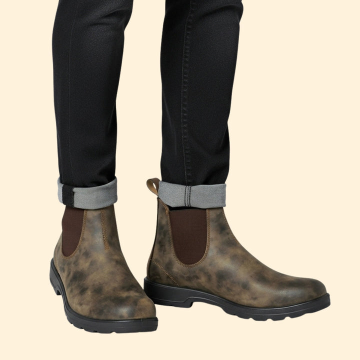 Men’s Chelsea Boots with Elastic Sides