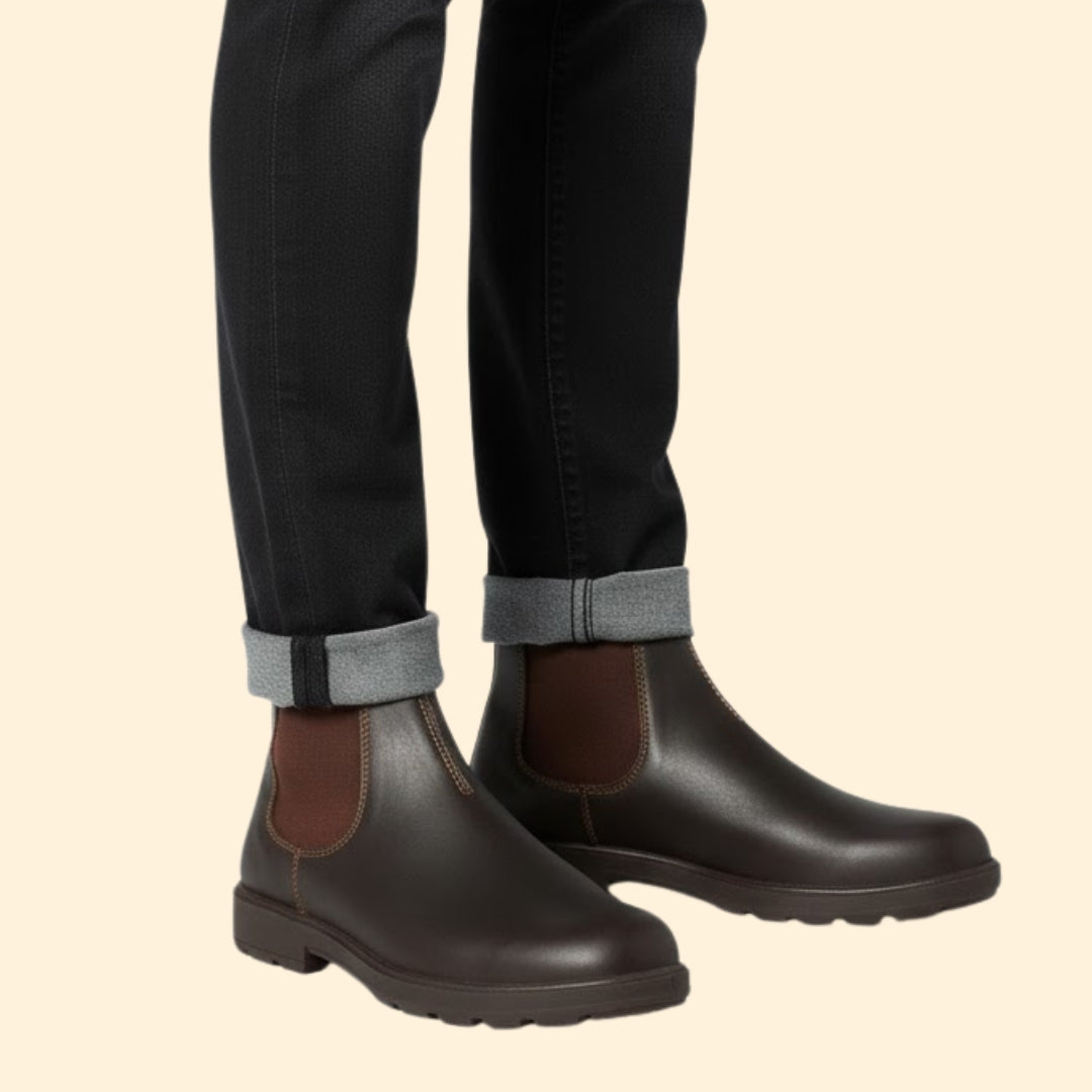Men’s Chelsea Boots with Elastic Sides