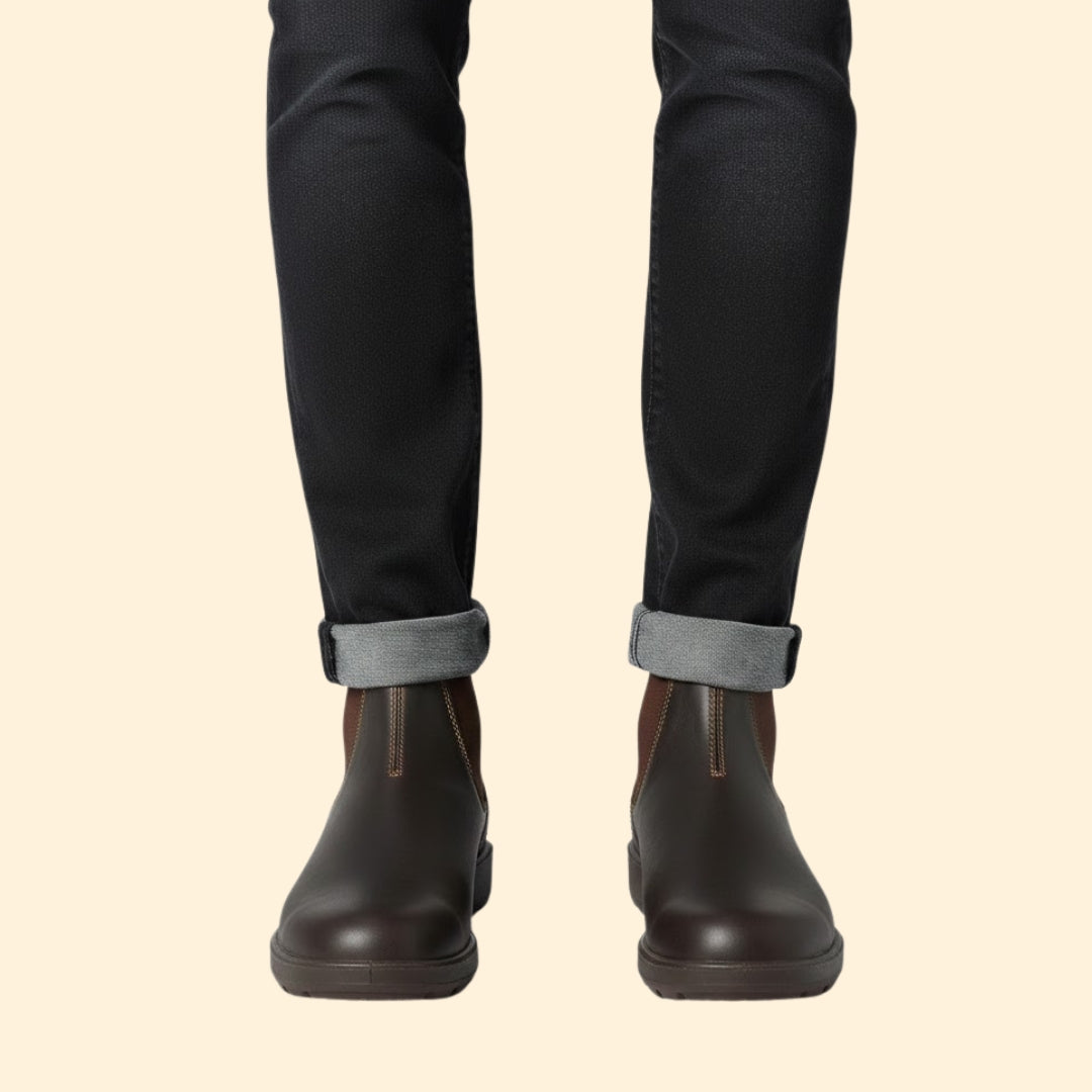 Men’s Chelsea Boots with Elastic Sides
