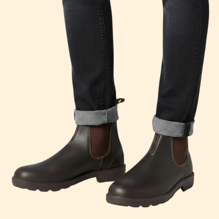 Men’s Chelsea Boots with Elastic Sides