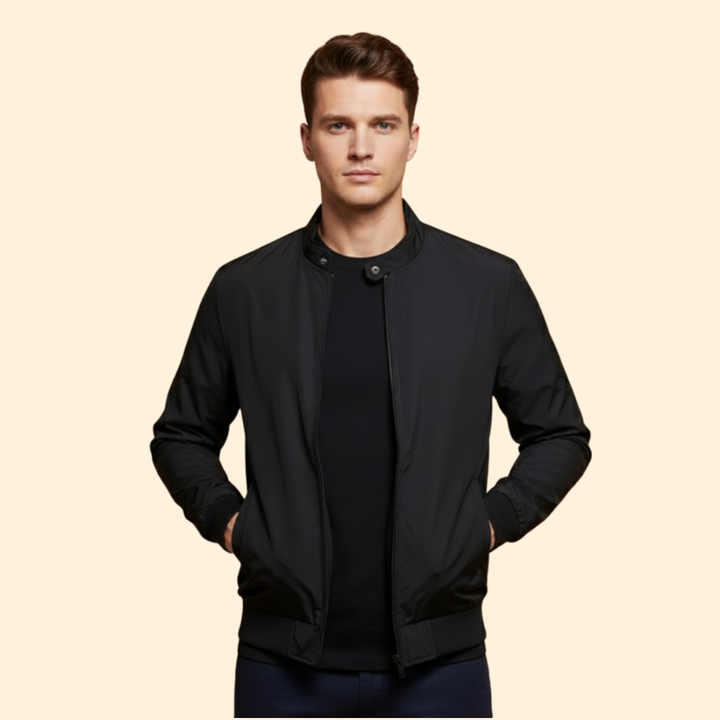 Men’s Jacket with Stand Collar