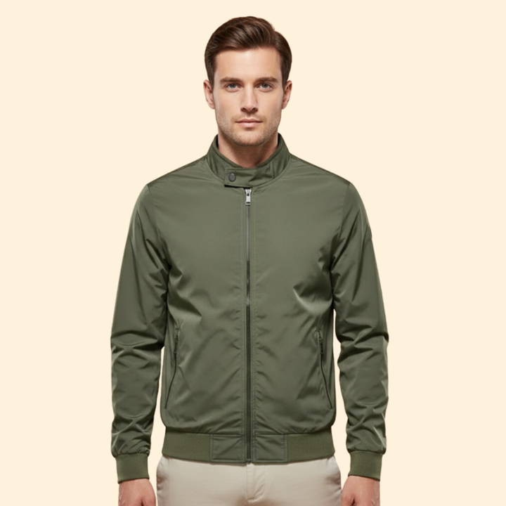 Men’s Jacket with Stand Collar