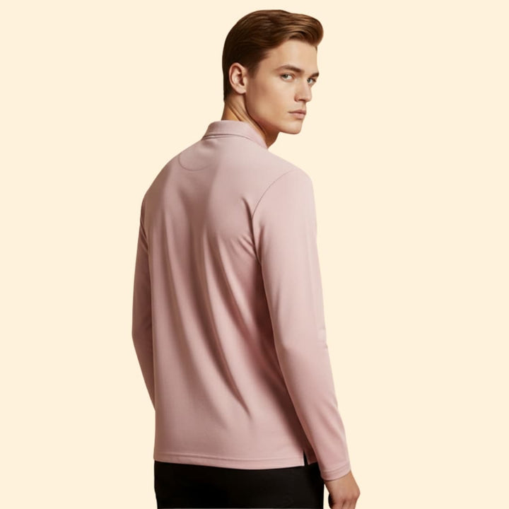 Men’s Classic Polo Shirt with Button Closure