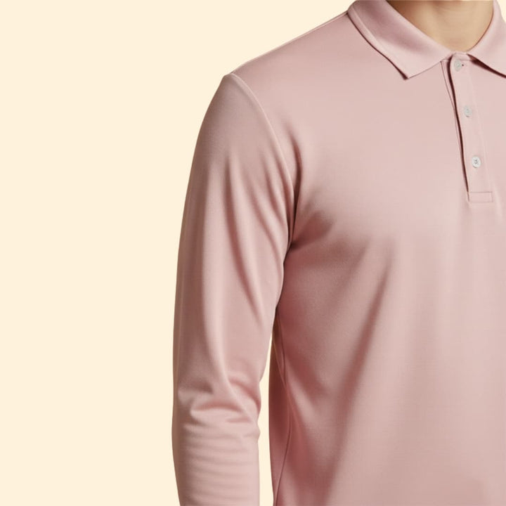 Men’s Classic Polo Shirt with Button Closure