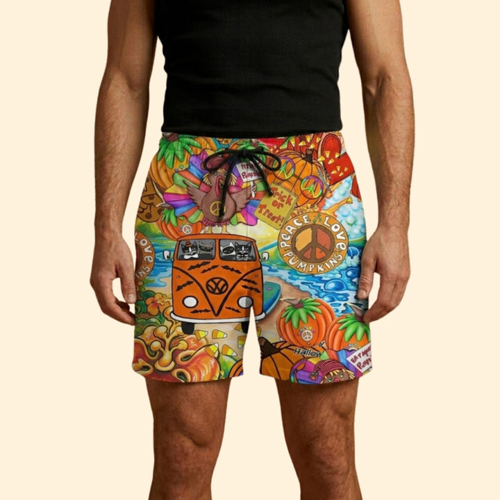 Men’s Colorful Swim Shorts with Drawstring