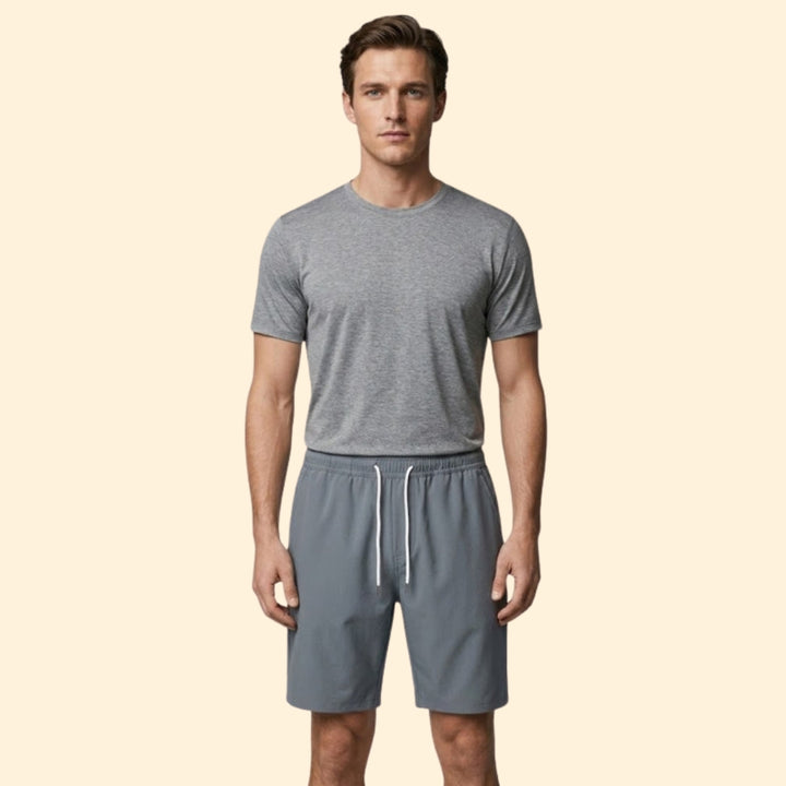 Men's Drawstring Shorts with Side Pockets